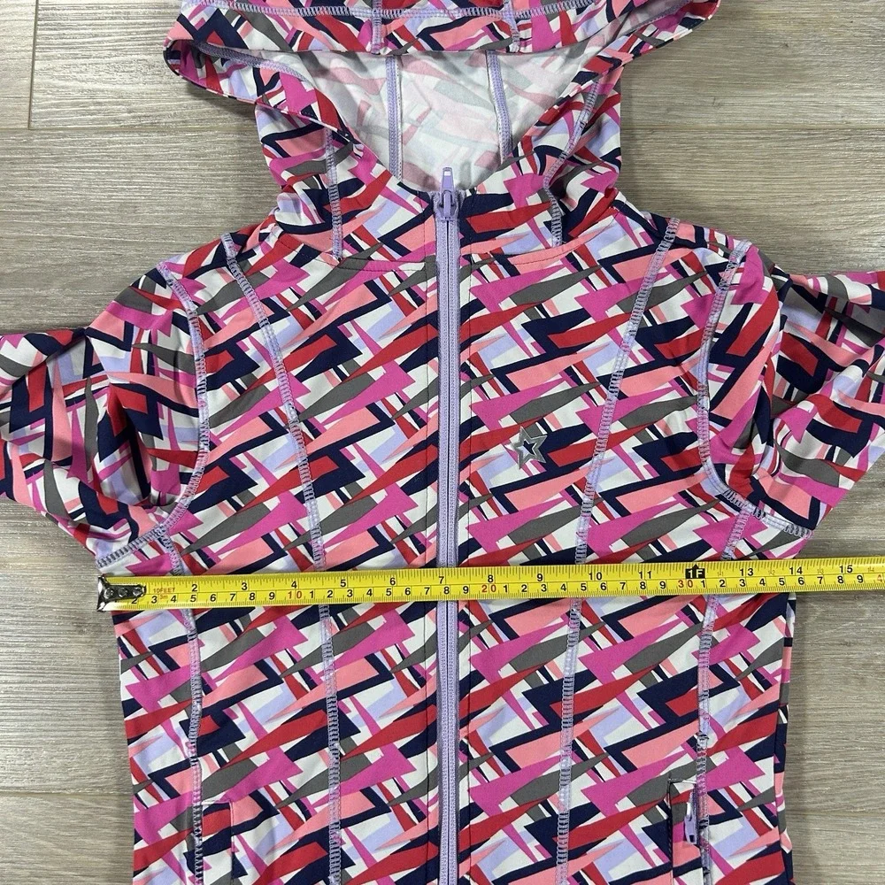 American Girl‎ Medium Pink Girls Feeling Fierce Hooded Full Zip Jacket Coat